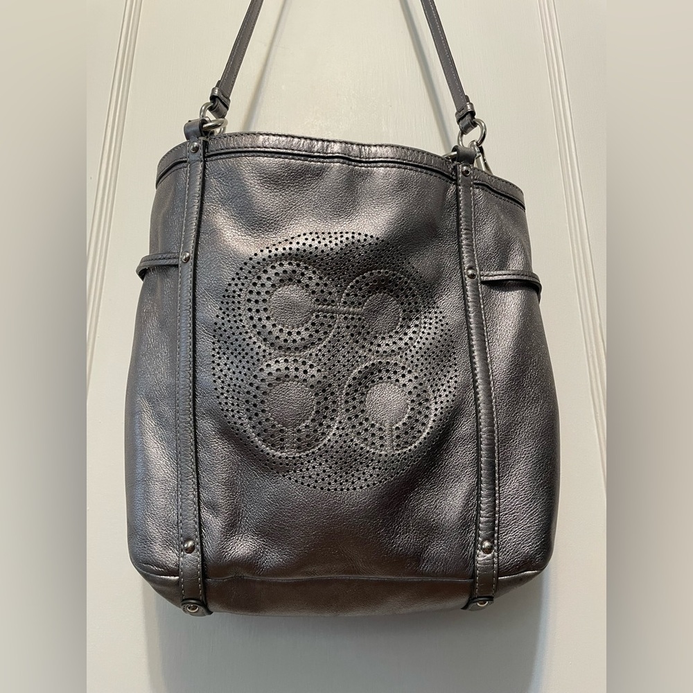 Coach Audrey Bag in Metallic Silver